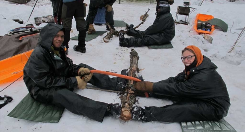 learn winter camping skills in boundary waters